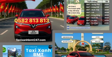Taxi Xanh BMT – Dịch vụ Taxi Hàng Đầu Tại Buôn Ma Thuột